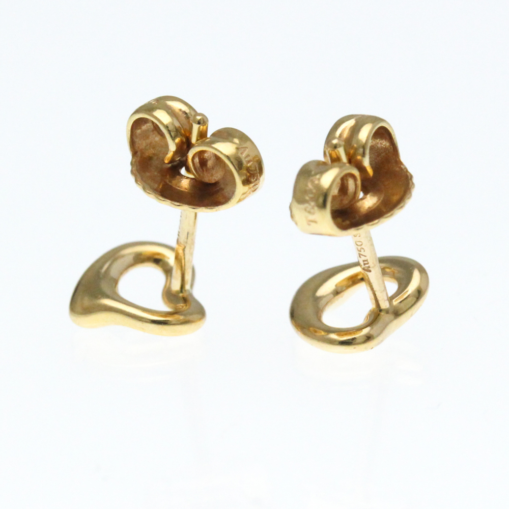 TIFFANY Authentic 18k Gold Heart Earrings - Picture 9 of 10